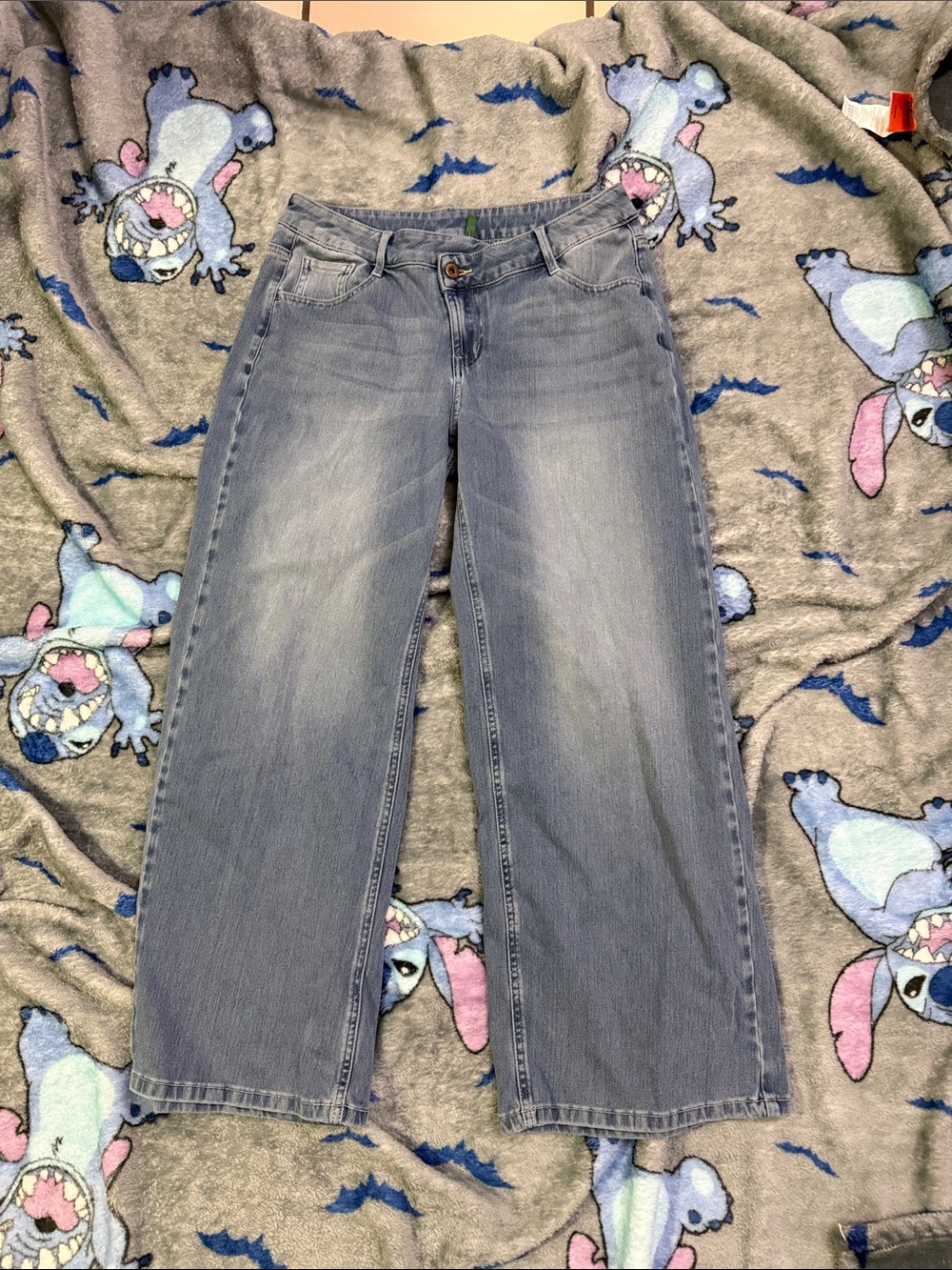 HALARA Light Blue Wide-Leg Jeans